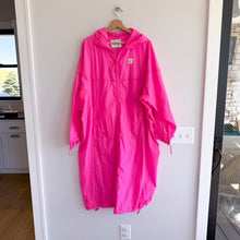 Load image into Gallery viewer, American Vintage Ikino Zip Fly Mid Length Hooded Rain Coat Acid Pink 4-6 NWT
