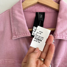 Load image into Gallery viewer, Marc Cain Twill Shirt Denim Shacket Bright Pink Lavender 8 NWT
