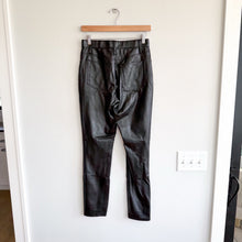 Load image into Gallery viewer, Abercrombie &amp; Fitch Curve Love The Skinny High Rise Faux Leather Jeans Black 27
