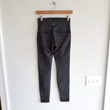 Load image into Gallery viewer, Lululemon Wunder Under High Rise Leggings Variegated Knit Heathered Black 6
