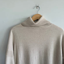 Load image into Gallery viewer, French Connection Babysoft Cowl Turtleneck Pullover Sweater Cream M
