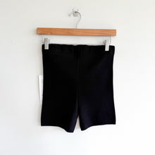 Load image into Gallery viewer, Alo Yoga Scholar Knit High Waist Ribbed Waistband Shorts Black L NWT
