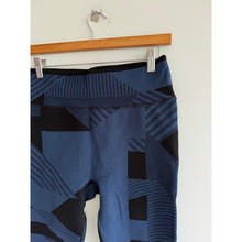 Load image into Gallery viewer, Sweaty Betty Power 7/8 Geometric Pattern High Rise Activewear Leggings Blue XL
