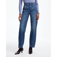 Load image into Gallery viewer, Madewell Tapered Denim Trousers Stretch High Rise Jeans Concho Wash 24 NWT
