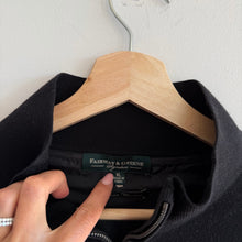 Load image into Gallery viewer, Fairway &amp; Green Baruffa Merino Long Sleeve 1/4 Zip Windsweater Black XL
