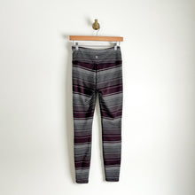 Load image into Gallery viewer, Athleta High Rise Expanse Stripe Chaturanga Tight in Cassis S
