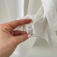 Load image into Gallery viewer, Lafayette 148 New York Long Sleeve High Low Hem Button Up Shirt White 10
