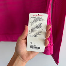 Load image into Gallery viewer, Lululemon Run For Gold Long Sleeve Activewear Top Jewelled Magenta 8 NWT
