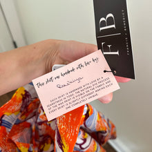 Load image into Gallery viewer, NWT Francis + Benedict Handmade Floral Pattern A-Line Mini Skirt Orange XS

