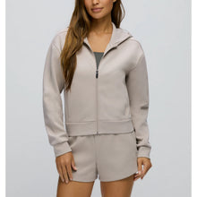Load image into Gallery viewer, UNRL Essence Full Zip Stretch Hoodie Sweatshirt Pebble Beige S
