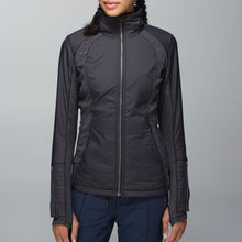 Load image into Gallery viewer, Lululemon Rebel Runner Zip Up Slim Fit Activewear Jacket Black 4
