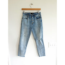 Load image into Gallery viewer, KUT From The Kloth Distressed Denim Button-Fly High Rise Straight Jeans Blue 0
