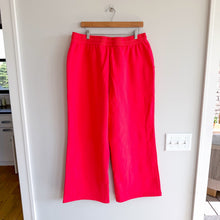 Load image into Gallery viewer, Roller Rabbit Hearts Embroidered Wide Leg Turner Pants Cherry Red XL NWT
