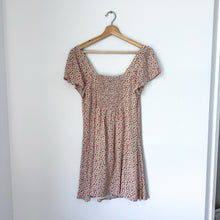 Load image into Gallery viewer, American Eagle Floral Smocked Back Button Front Mini Dress M
