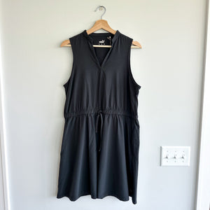 Puma Newport Sleeveless V-Neck Golf Blouson Dress Black XL