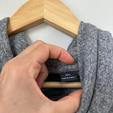 Load image into Gallery viewer, Anthropologie Maeve Cowl Neck Knit Long Pullover Sweater Top Heather Grey
