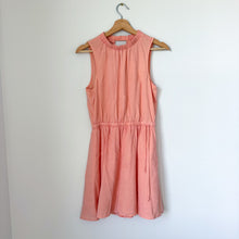 Load image into Gallery viewer, Cloth &amp; Stone Sleeveless Crew Neck Mini Dress Coral XS

