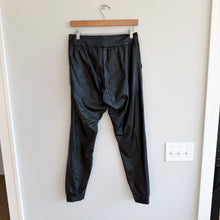 Load image into Gallery viewer, Commando Faux Leather Pull-On Mid Rise Jogger Pants Black M

