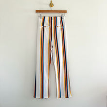Load image into Gallery viewer, Free People Clean Crop Flare Pants Multi Stripe 2
