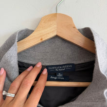 Load image into Gallery viewer, Fairway &amp; Greene Baruffa Merino Long Sleeve 1/4 Zip Windsweater Grey XL Gray XL
