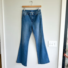 Load image into Gallery viewer, J. McLaughlin Wide Leg Flare High Rise Jeans Medium Wash Blue 2

