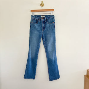 Madewell Cali Demi Boot High Rise Denim Jeans Blue 27T