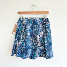 Load image into Gallery viewer, Dona Jo Python Prism Skort L Blue Black NWT
