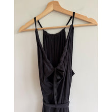 Load image into Gallery viewer, Anthropologie HD in Paris Sleeveless Halter Neck Wide Leg Jumpsuit Gray S
