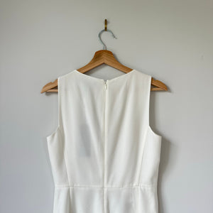 BCBGMAXAZRIA Helena Sleeveless Romper White 6 NWT