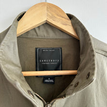 Load image into Gallery viewer, Sanctuary Otis Zip Up Drawcord Waist Outdoor Utility Jacket Green S
