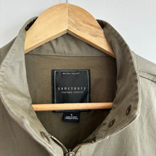 Load image into Gallery viewer, Sanctuary Otis Zip Up Drawcord Waist Outdoor Utility Jacket Green S
