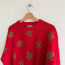 Load image into Gallery viewer, Beach Riot Callie Gingerbread Crew Neck Long Sleeve Pullover Sweater Red M
