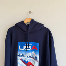Load image into Gallery viewer, Polo Ralph Lauren 2026 USA Olympic Team Graphic Hoodie Sweatshirt NavyBlue XL
