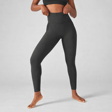 Load image into Gallery viewer, Athleta Salutation Stash Ruched Mesh High Tight Leggings Black M
