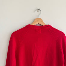Load image into Gallery viewer, Vintage Helen Sue Knit Crew Neck Long Sleeve Button Front Cardigan Red M
