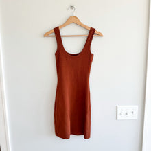 Load image into Gallery viewer, Abercrombie &amp; Fitch 90s Ribbed Knit Sleeveless Bodycon Mini Dress Brown XS
