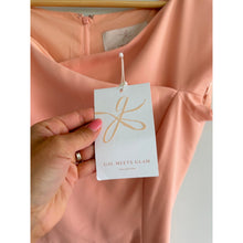 Load image into Gallery viewer, Gal Meets Glam Sally Belted Crepe Fit &amp; Flare Mini Dress Coral Pink 8 NWT
