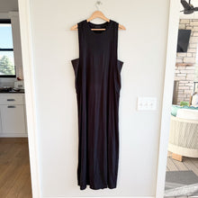 Load image into Gallery viewer, ATM Sleeveless Cotton Tank Midi Dress Black L
