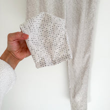 Load image into Gallery viewer, Eileen Fisher Printed Pull On Straight Leg Pants White XS
