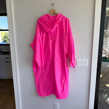 Load image into Gallery viewer, American Vintage Ikino Zip Fly Mid Length Hooded Rain Coat Acid Pink 4-6 NWT
