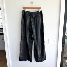 Load image into Gallery viewer, Commando Faux Leather High Rise Wide Leg Trousers Black L NWT
