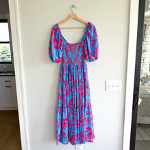 Load image into Gallery viewer, Flying Tomato Remarkable Sweetheart Neckline Midi Dress Blue Pink S
