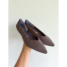 Load image into Gallery viewer, Rothy's The Point II Pointed Toe Woven Slip On Flats in Mink 10 NEW
