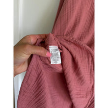 Load image into Gallery viewer, Lou &amp; Grey Gauze Cotton Long Sleeve Pullover Hoodie Pink XS
