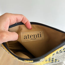Load image into Gallery viewer, Atenti Embroidered Lightweight Zipper Closure Pouch Wallet Clutch Gray
