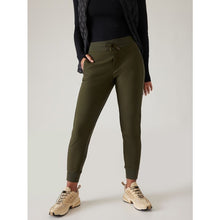 Load image into Gallery viewer, Athleta Headlands Hybrid Trek Mid Rise Jogger Pant Mountain Olive 6
