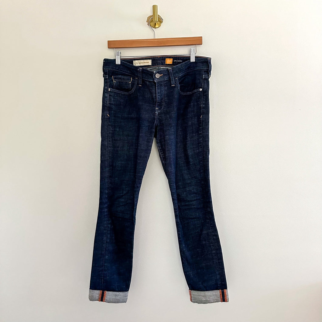 Anthropologie Pilcro & The Letterpress Stet Rolled Hem Jeans Blue 30