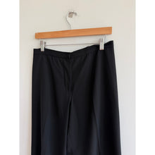 Load image into Gallery viewer, Jil Sander Vintage Wool Blend High Rise Wide Leg Trouser Pant Black 42

