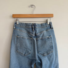 Load image into Gallery viewer, Agolde Riley Long Button-Fly High Rise Denim Straight Jeans Blue 26
