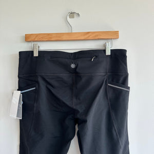 Athleta Relay Tight 2.0 Pull On High Rise Leggings Black L NWT